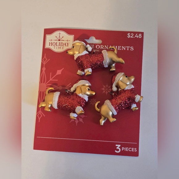 Mini Puppy Dog Christmas Ornaments, 3 Piece *Read Details - Picture 5 of 16